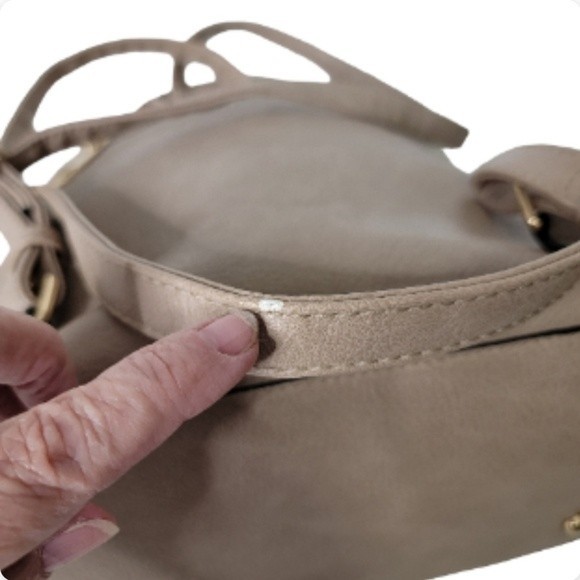Beige large backpack main image 12
